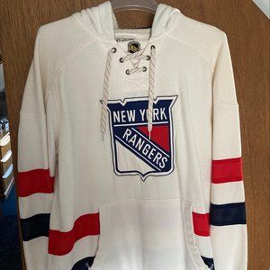 Large New York Rangers Vintage Hoodie Jersey